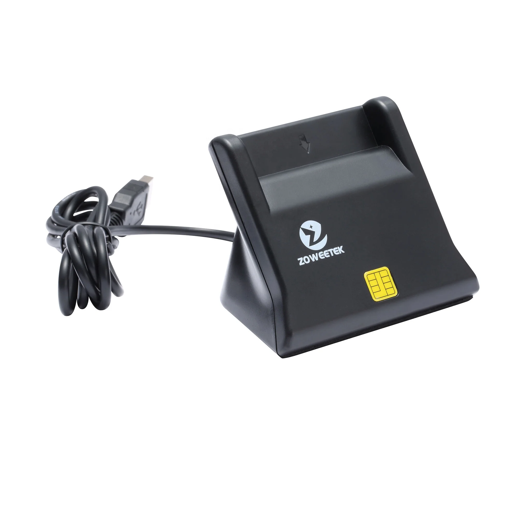 Устройство для чтения смарт-карт ZOWEETEK emv 2 2000 уровня USB DNIE, ATM, IC, ID, SIM, чип-ридер