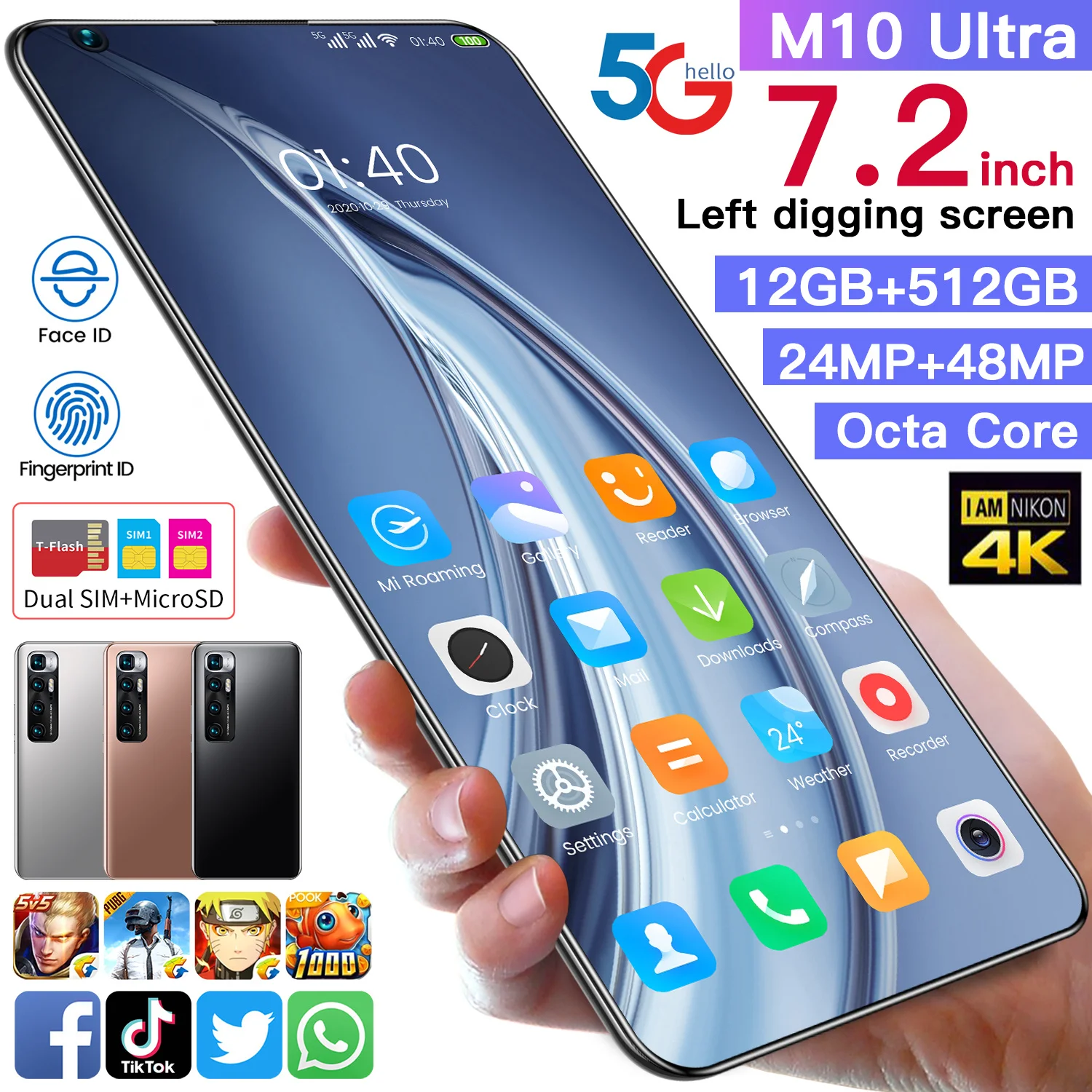 7.2 inch m10 ultra