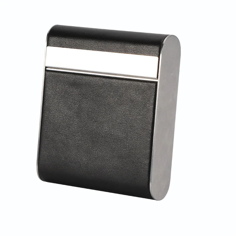 Wholesale Fashion Cowhide 20pcs Whole Package Metal Cigarette Case Smoking Accessories Custom Leather Cigarette Case