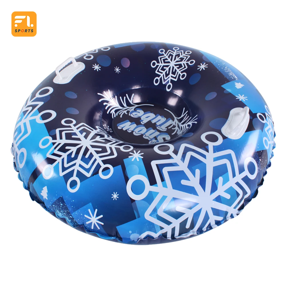 Winter Outdoor Sports Toys Colorful New Design Cold Resistant Material Inflatable Snow Sled Snowflake Winter Outdoor Sports