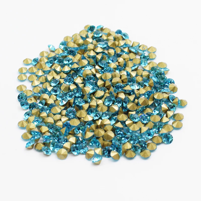High Quality Light Siam Crystal Beads Chaton ss12 Pointback Rhinestones for Nails Bags Garments