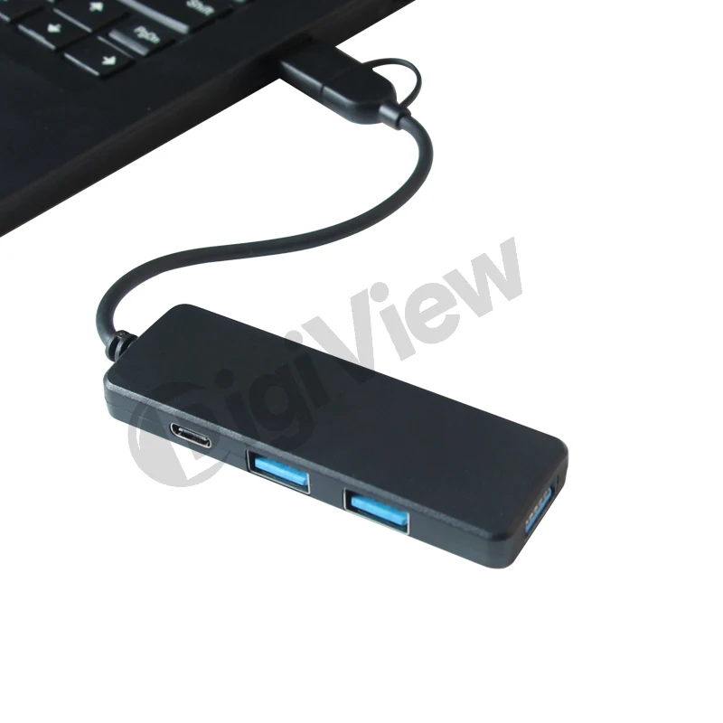 RABS Dual Input HUB Sustainable Adapter  For Laptop PC High Speed data function Docking Station