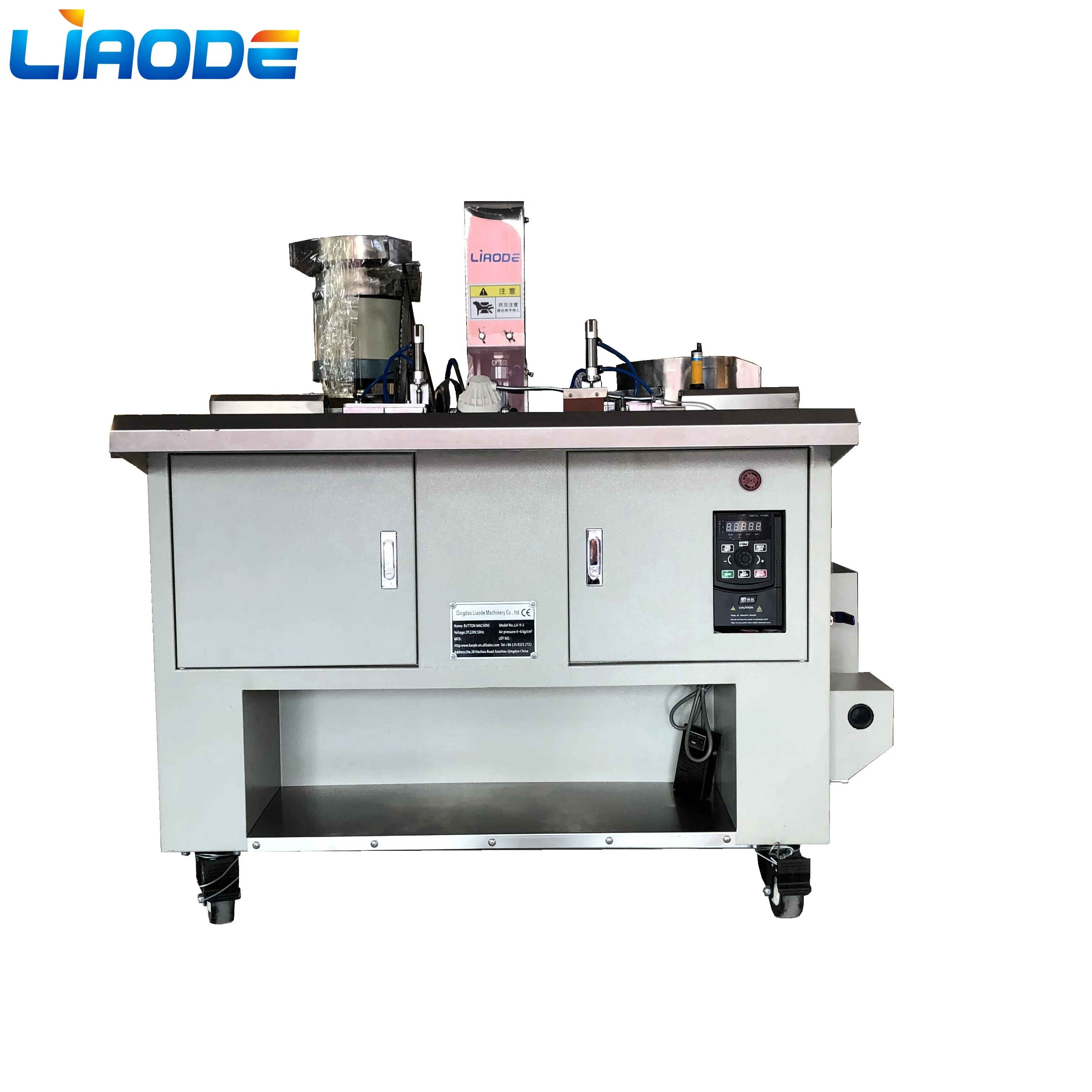 Automatic Furniture Fabric Covered Metal Button making machines