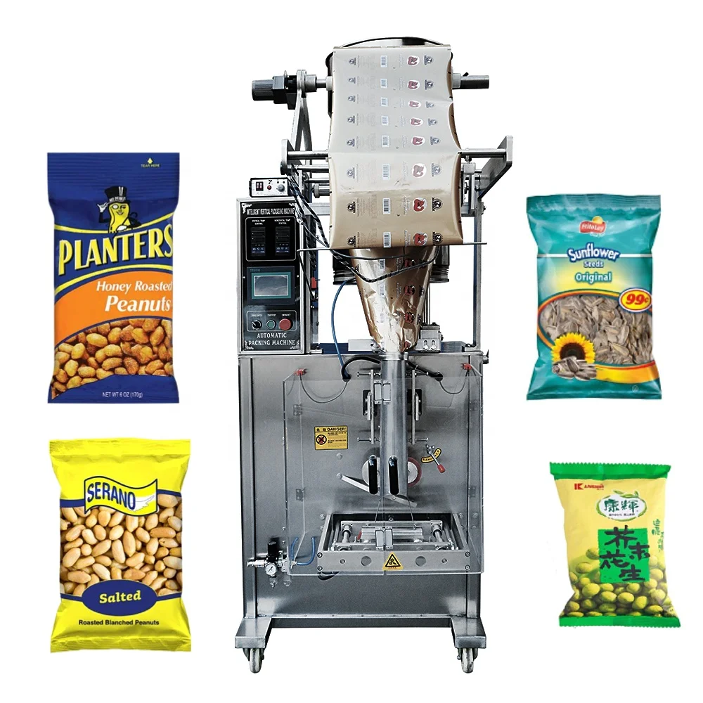 Automatic Peanuts Almond Groundnut Cashew Seed Nuts Dry Fruits Bean Pistachio Plantain Potato Chips Packing Machine