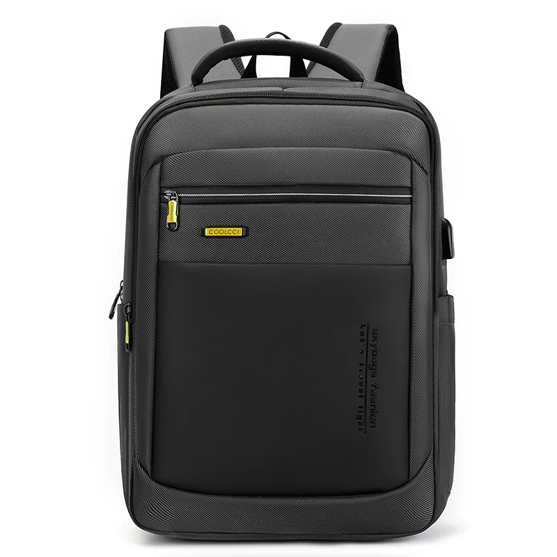 Premium Luxury Waterproof Nylon Fabric Large Capacity Travel Computer Bag School Laptop Business Backpack with Usb Charging