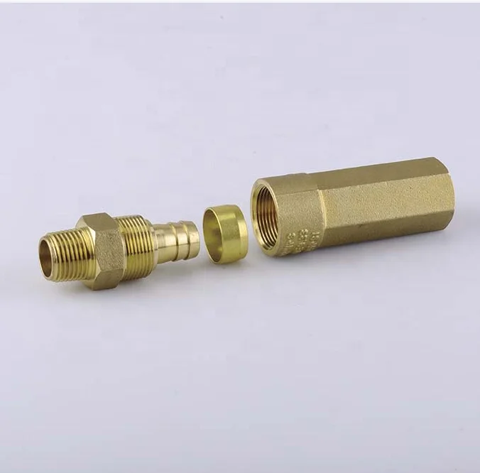 Латунные газовые фитинги NPT резьба для подключения газовой трубы