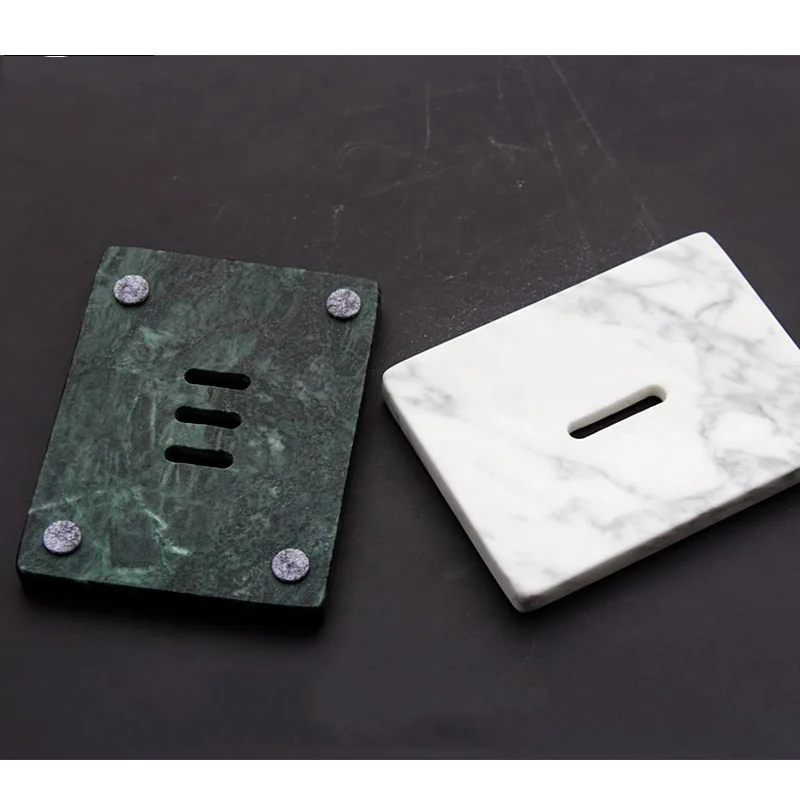 Natural marble soap dish hotel bathroom soap holder handmade bath accessories