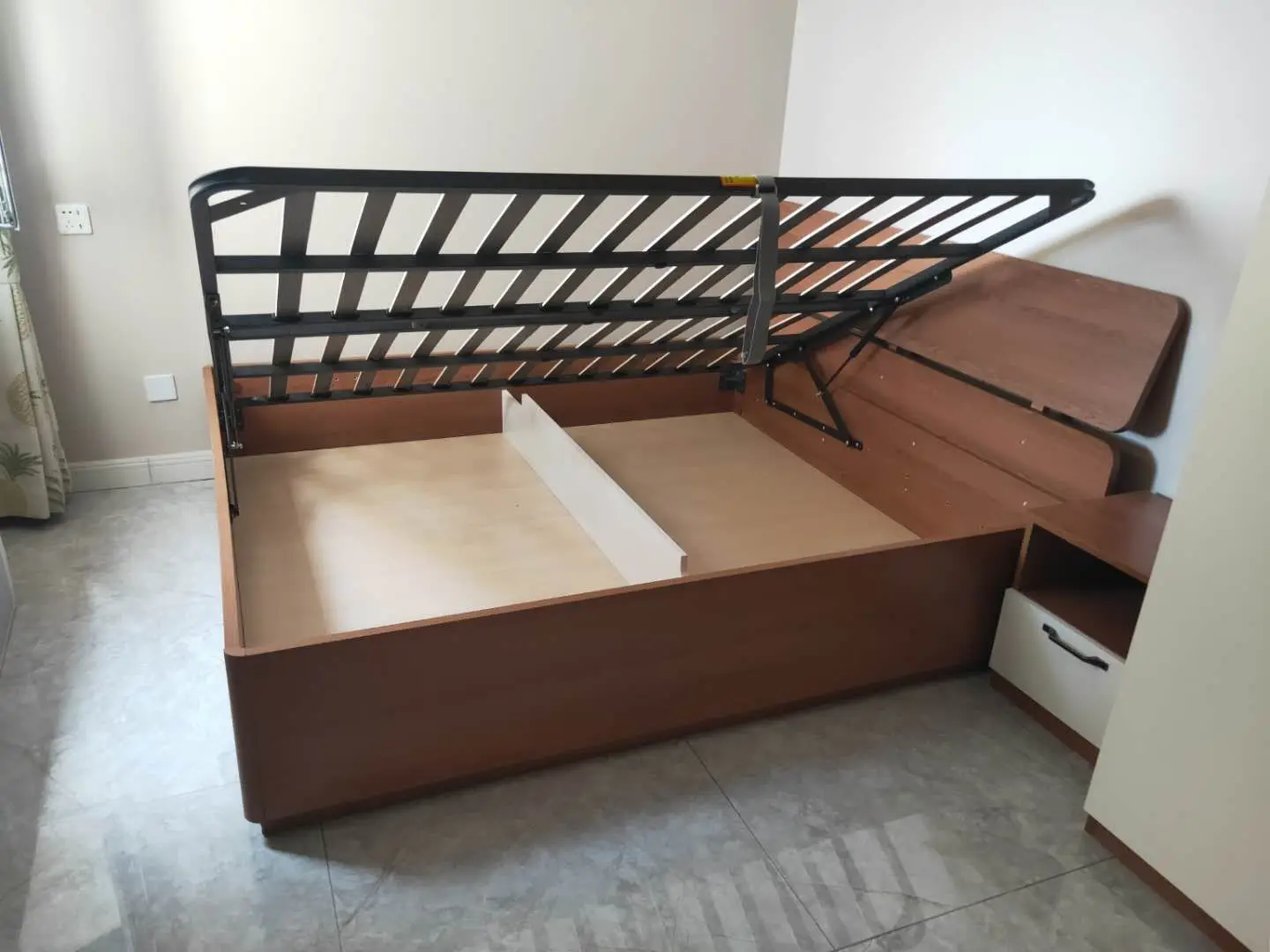 Furniture bed lift mechanism 150cm gas piston Lift Up Storage Bed Bracket Frame Hydraulic Hinge