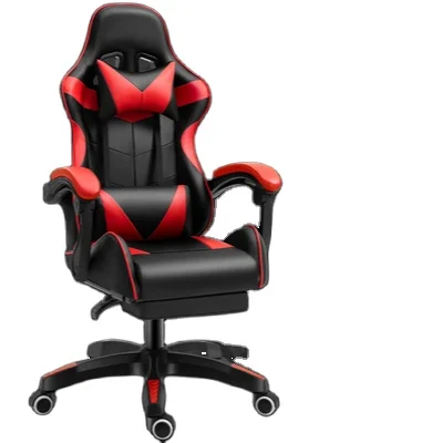 2021 New High-End Racing Car Driver Seat Red And Black Handsome Rgb Computer Game Chair