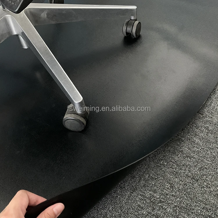 Customized Carpet And Floor Protector Embossed PVC Office Chair Mat