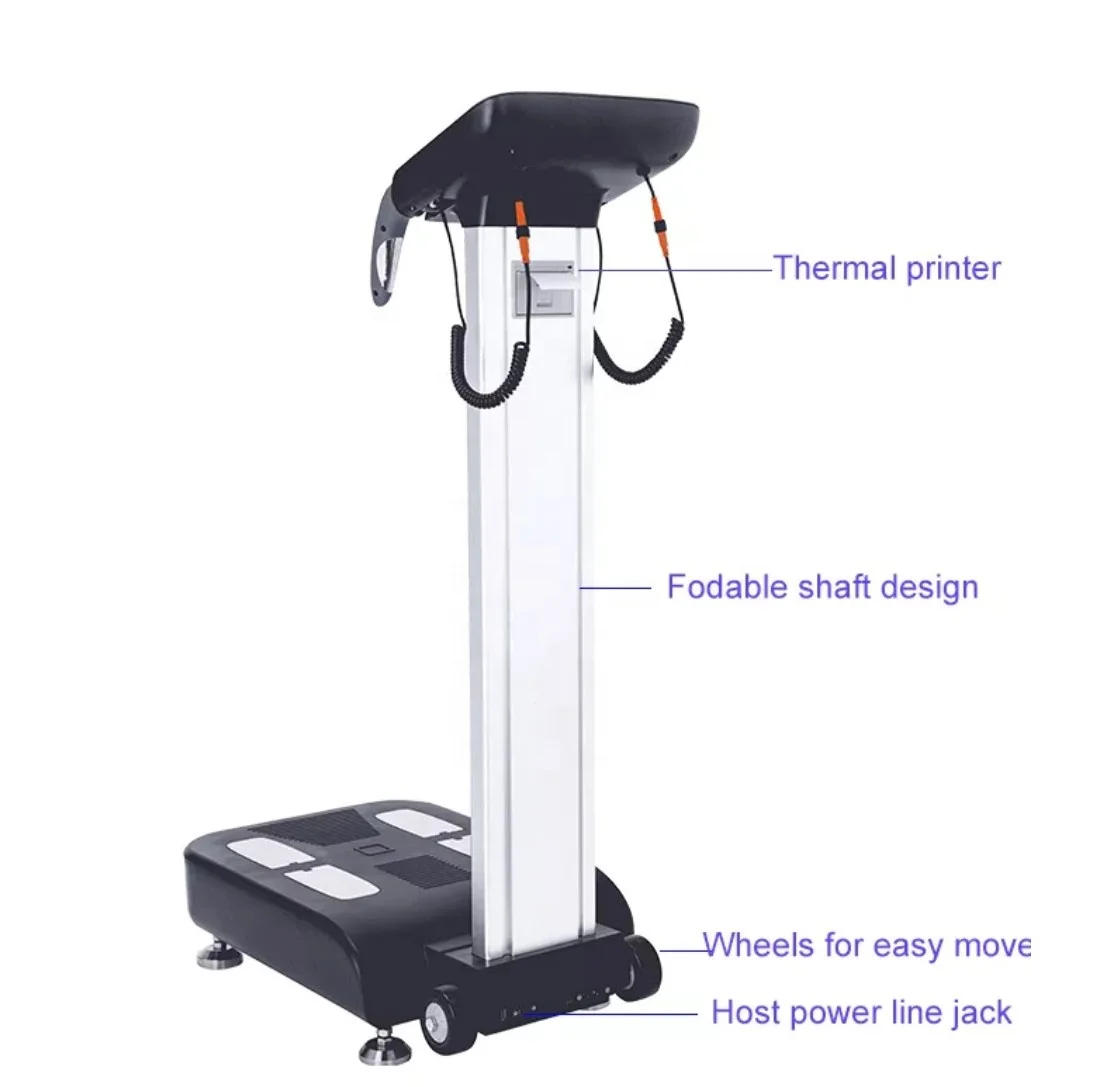 High Performance 5 frequency Body Nutrition Analyzer  8-Electrodes BIA Fat analyzer Machine body composition analyzer