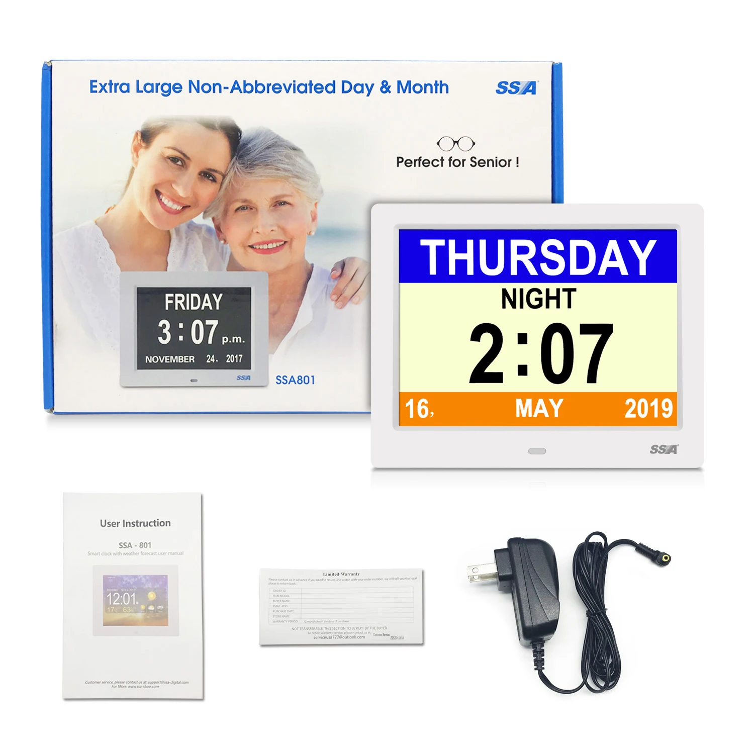 Smart Creative Wall Digital F30 White Digits Church Hospital Electronic For Module Sublimation Masive Closter Clock Frame Clock