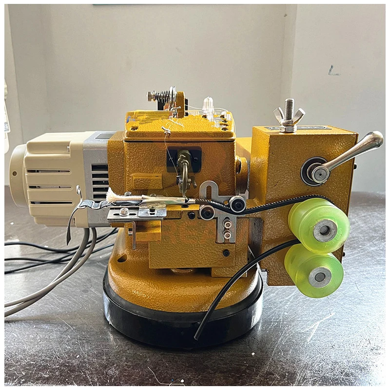 Second hand single needle overlock sewing Machine for leather bag strap date cable sewing Machine