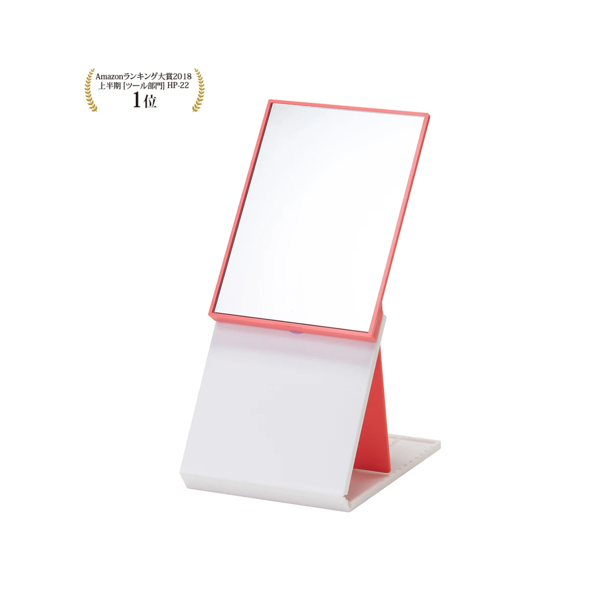 Japanese style portable vanity table mirror for reflecting pure colors