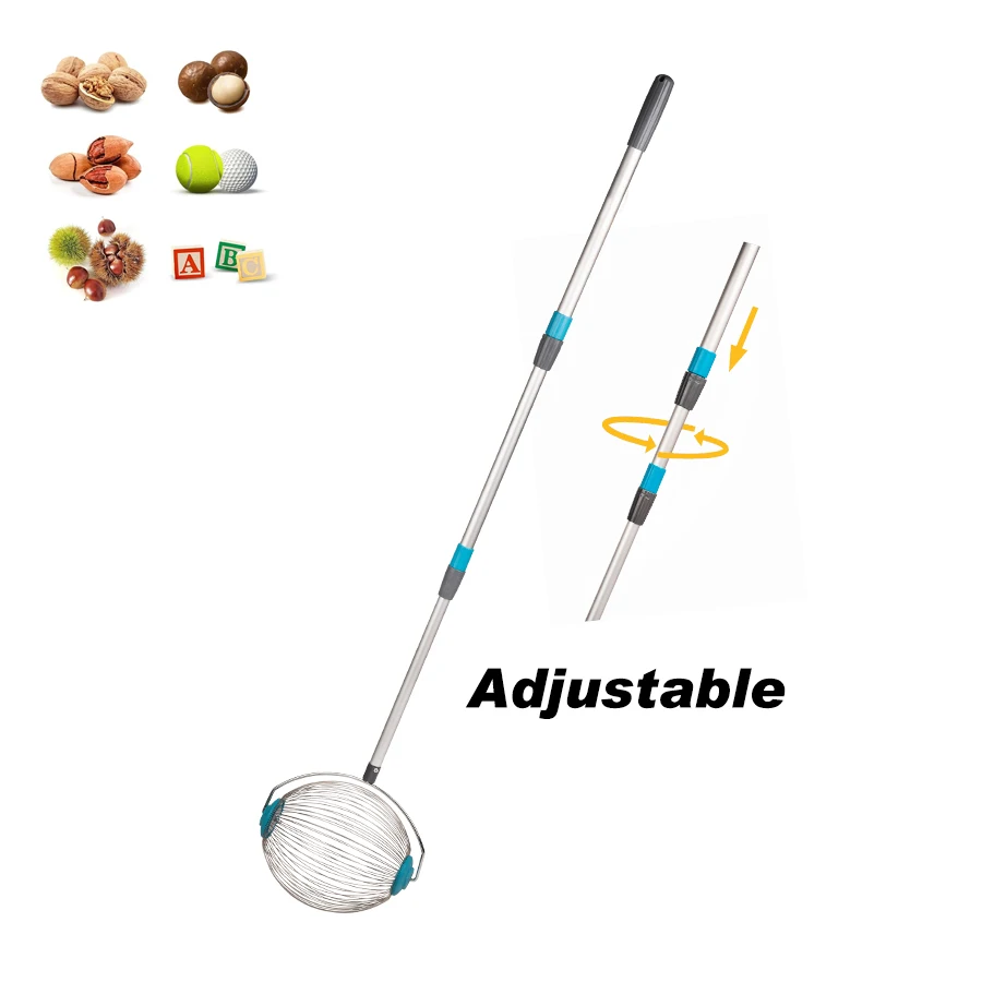 Durable Long Handle Lightweight Garden Tool Harvester Fruit Picker Nut Gatherer