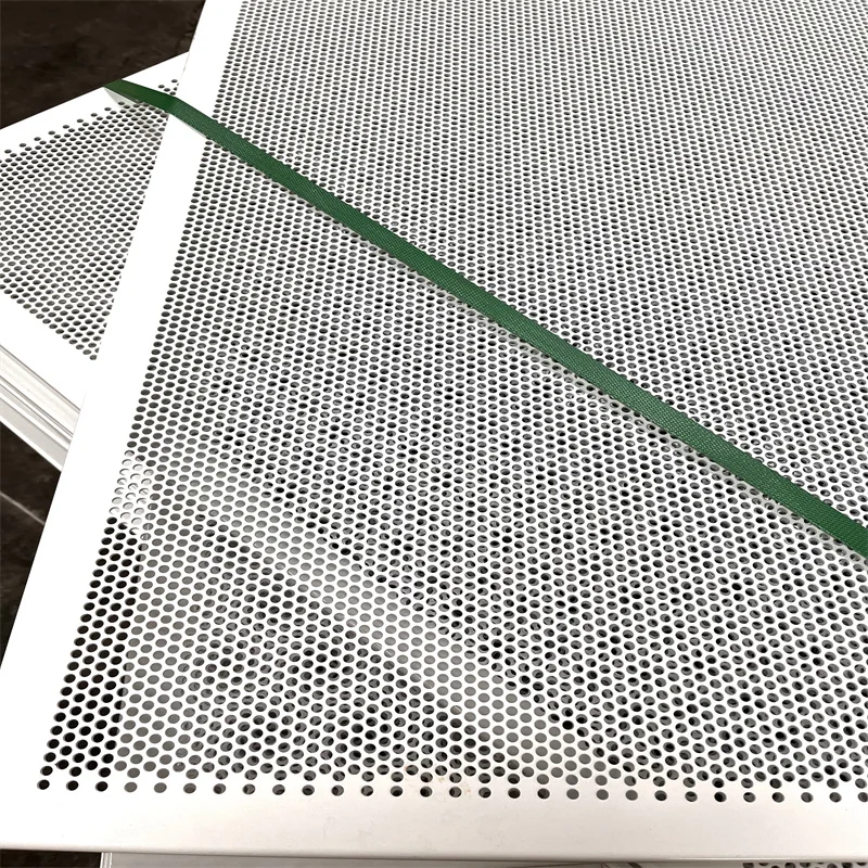 5mm hole Powder Coated  aluminum perforated  metal sheet for decoration