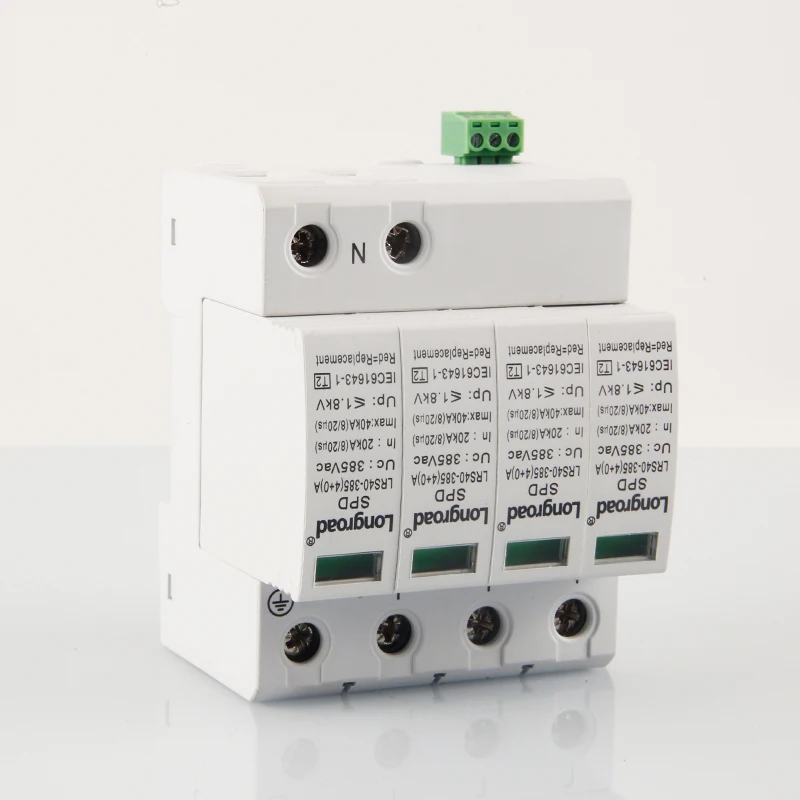 Источник питания 385vac 4p Spd Ac стабилизатор напряжения молниеотвод