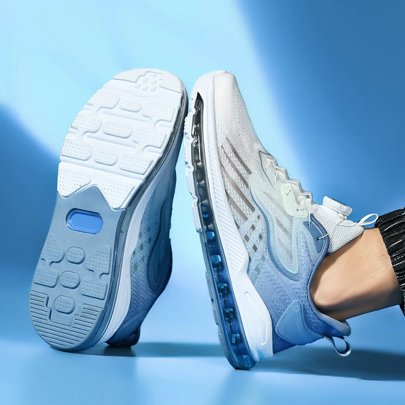 Custom Logo Running Shoes Fitness Spring Jogging Sneakers Air Cushioning Mesh Sneakers Casual Shoes Zapatillas Deportivas