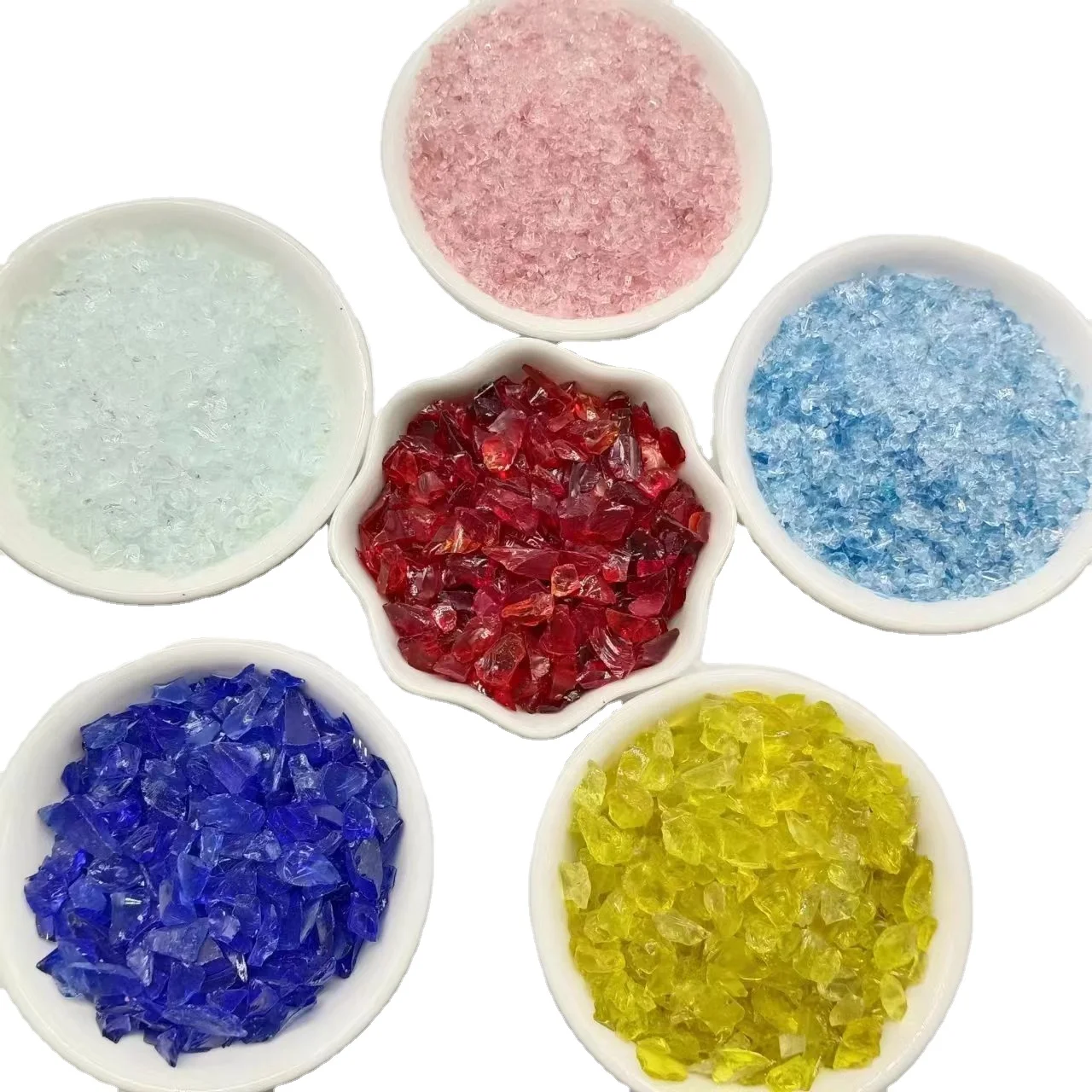 High purity silica sand crafts for glass production and manufacture of terrazzo sandblasting with colored glass sand beads