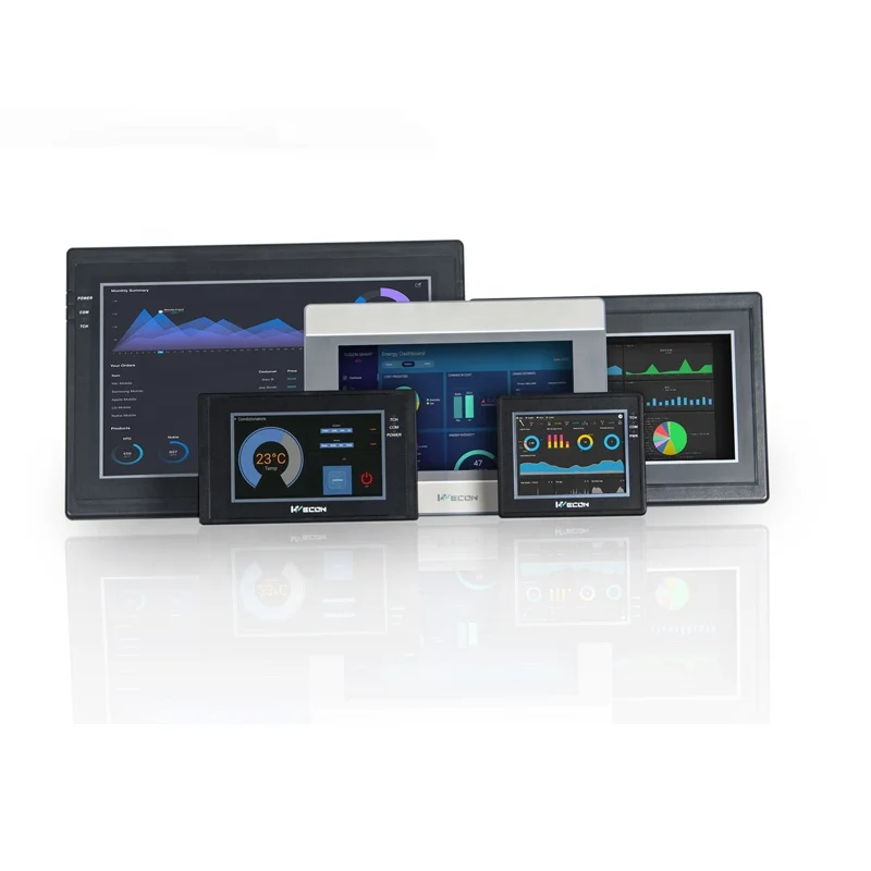 7 inch PI3070ie cost-effective hmi with RS232/RS485/RS422 ports for most plcs