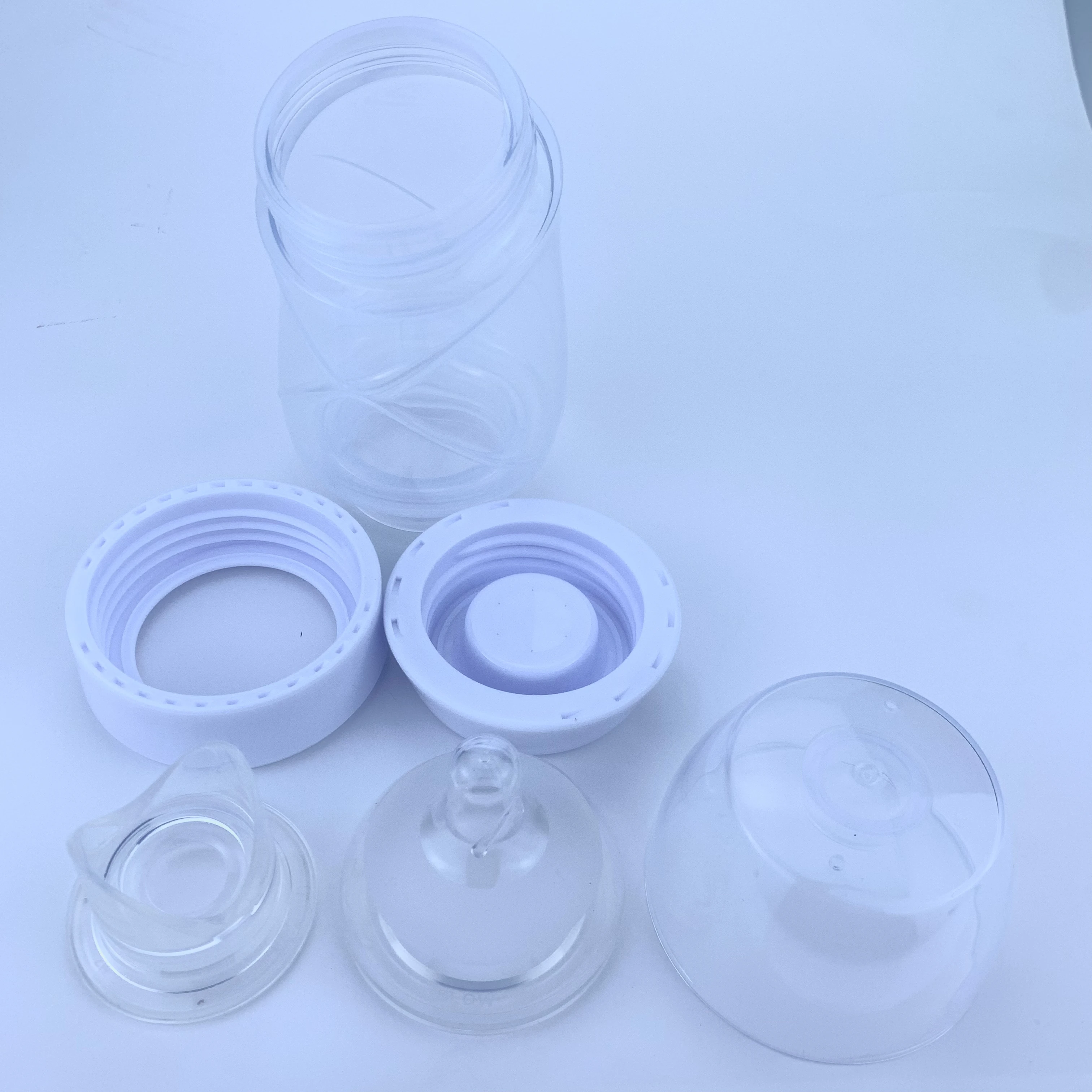 Factory wholesale silicone baby milk bottle set