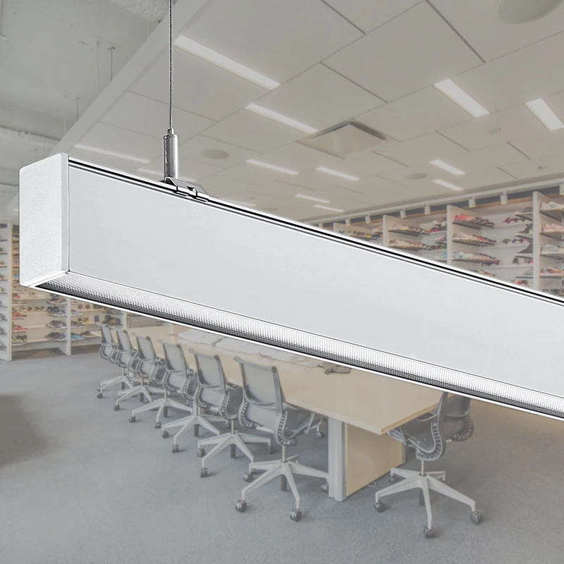 Линейная Подвесная лампа, линейный подвесной светодиодный светильник, подвесные линейные светильники, 20 Вт, 40 Вт, 60 Вт, 80 Вт