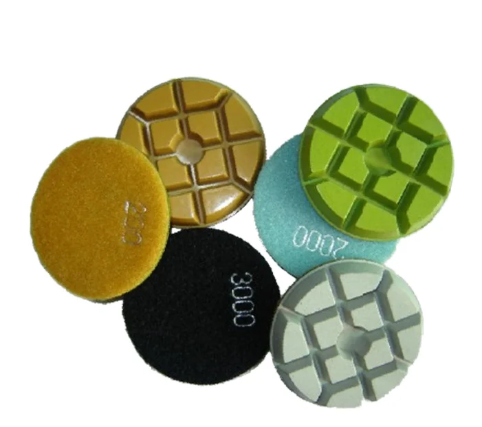4 дюйма 100 мм Угловая шлифовальная машина алмазная Смола Гранит Мрамор Бетон влажная сухая Гибкая полировальная подушка