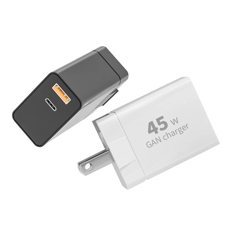 45W USB Charger Fast Charge QC 3.0 Wall Charging For iPhone 12 11 Samsung Xiaomi Mobile 2 Ports EU US UK Plug Adapter Travel