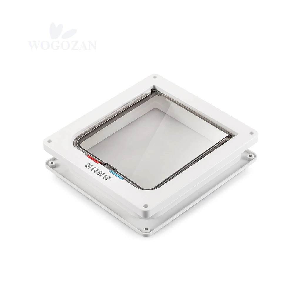 
4 Way Locking Pet Home Doors ABS Transparent Screen Door For Small Medium Pets Cat Dog 