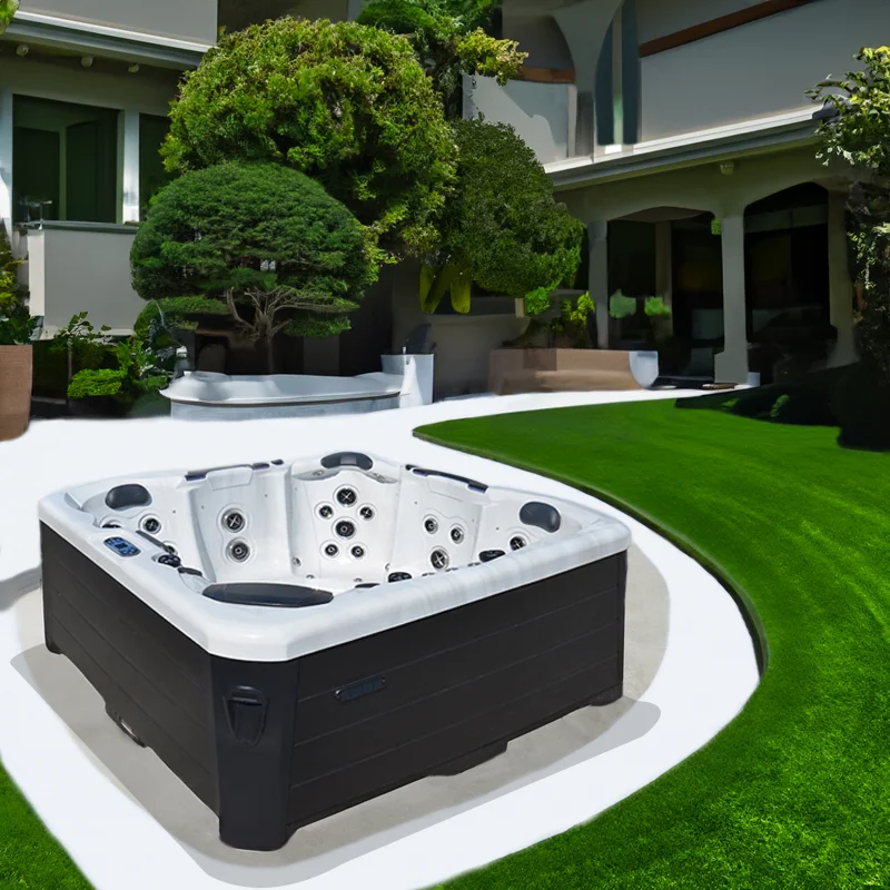 Sunrans китайская наружная гидромассажная Ванна спа-ванны массажная ванна на 5 человек Balboa Spa Hot Tube открытом воздухе