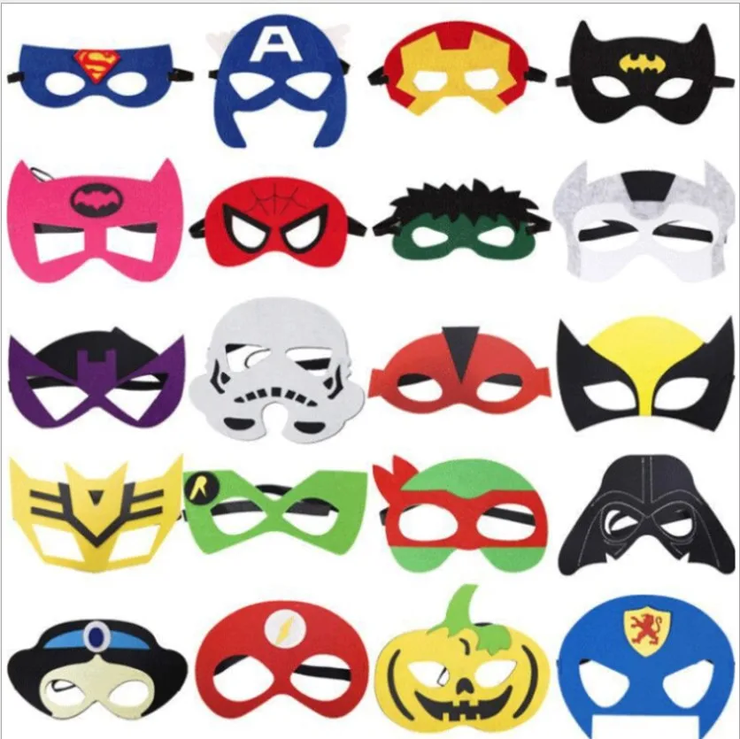 Kids Animal Felt Masks For Boys And Girls Birthday Party Cosplay Halloween Costumes Accessories Customized Christmas Gifts
