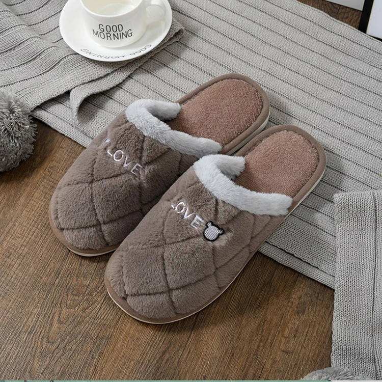 Jtfur Winter Customized Popular Comfortable Furry Fur Bedroom Slides Soft Bunny Rabbit Slippers for Women