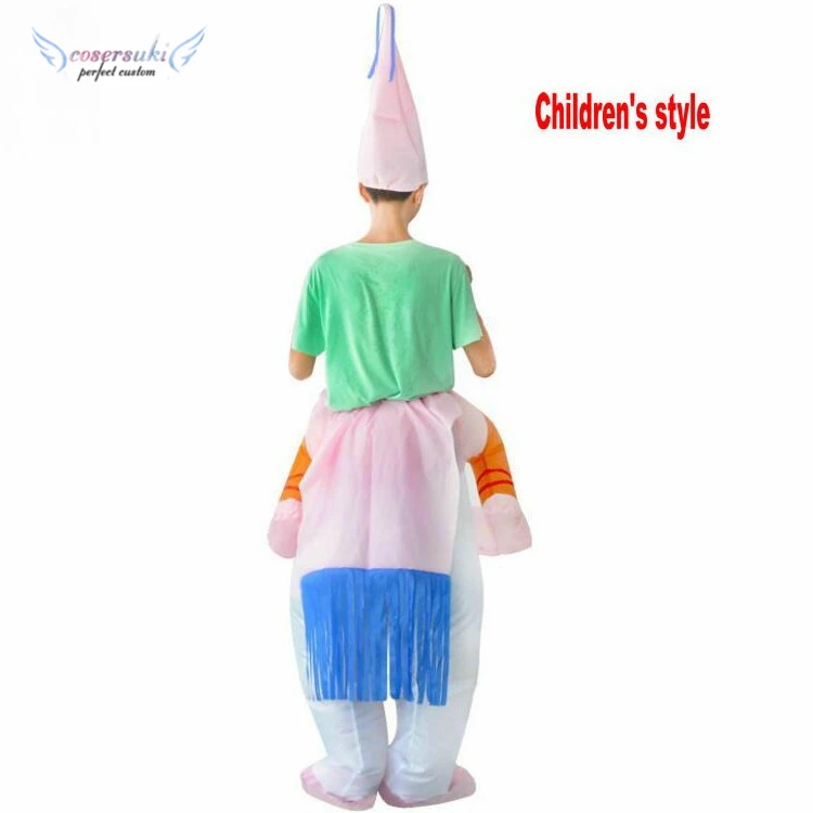 Mascot Costume Halloween Carnival Christmas party performance Inflatable clothes costume child cartoon unicorn for children