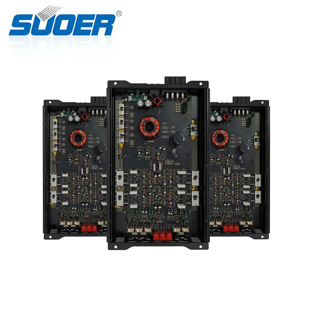 Suoer AR-480 High Power Korean Car Amplifier 4 Channel AB 200 Watt Full-Range Class A/B 4 Channel Car Amplifier