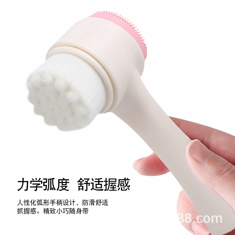 
Magic double sideds facial washing brush soft bristled silicone deep cleansing pores manual blackhead cleansing instrument 