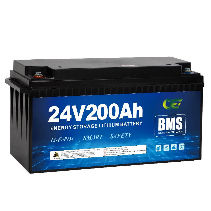 OEM 24v 50ah 100ah 200ah Lithium Battery Pack Long Lifetime 6000 times lifepo4 battery pack