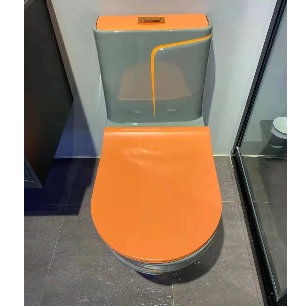 Good function colour Siphonic toilet one piece bathroom ceramic toilet water closet custom factory