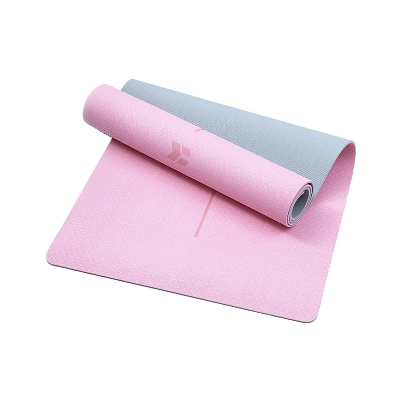 MDBuddy anti-slip 6mm double layer private label wholesale natural buy tpe yoga mat eco friendly one yoga mat with custom logo