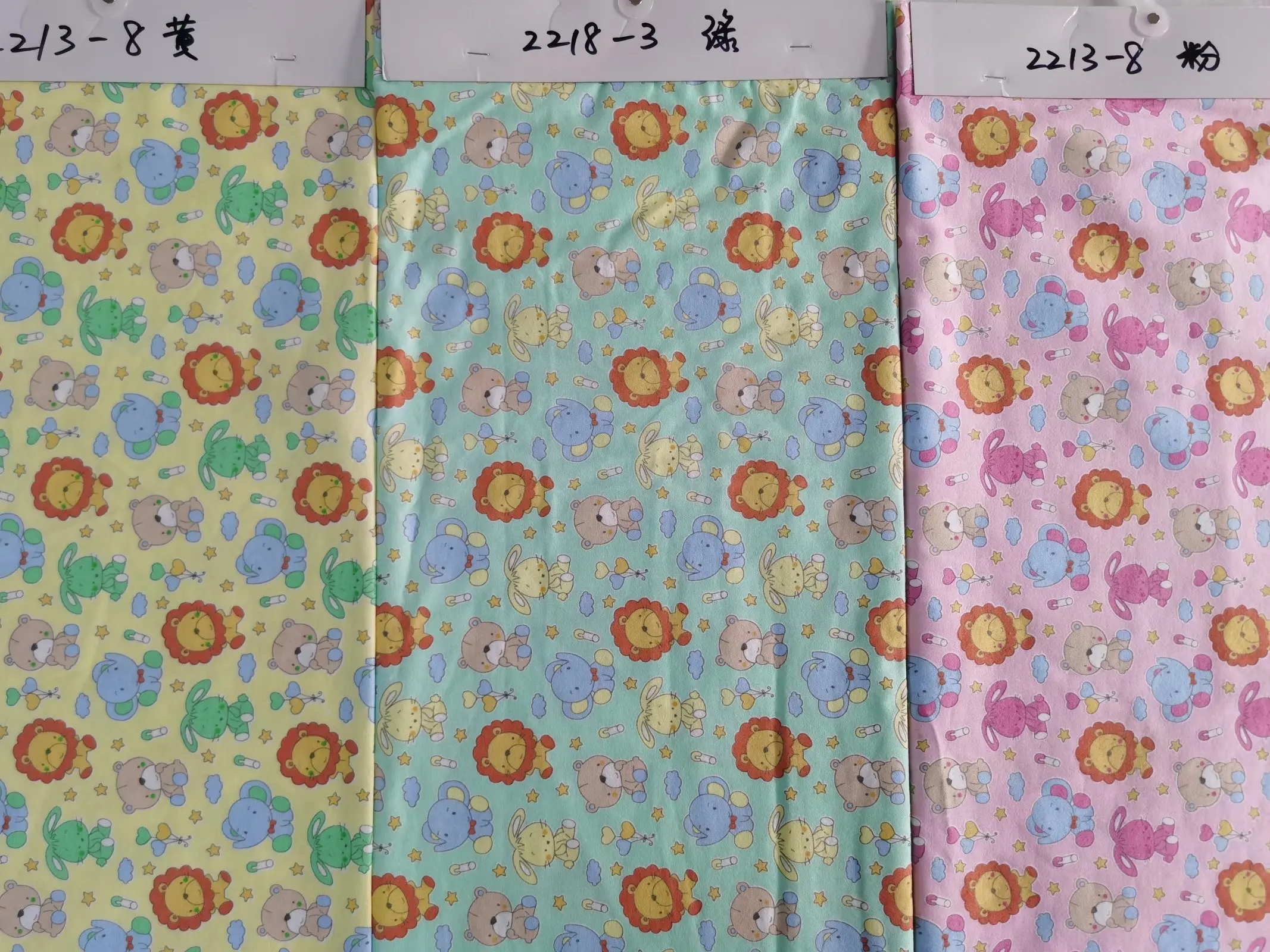 soft brushed CVC cotton flannel floral fabric cotton roll fabric bed sheet stripe pattern fabric