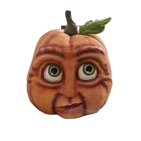 ODM OEM Creative Halloween Pumpkin Head Halloween Outdoor Decorations Resin Pumpkin Figurines Custom Resin Crafts