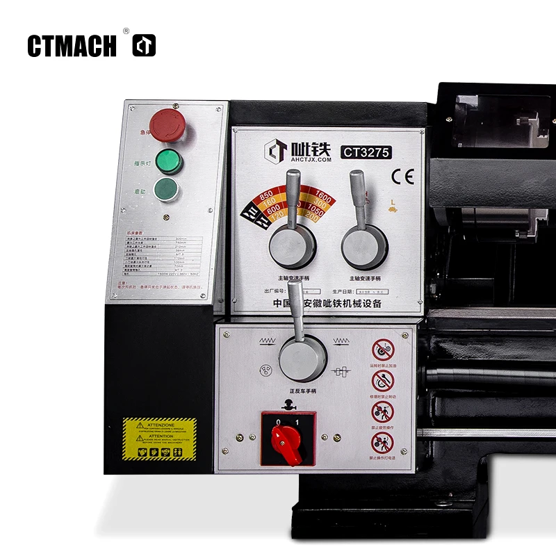 CT3275 metal lathe machine 220v from China manual metal lathe machine