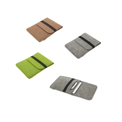 Eco-friendly handmade felt case bag for pad and phone