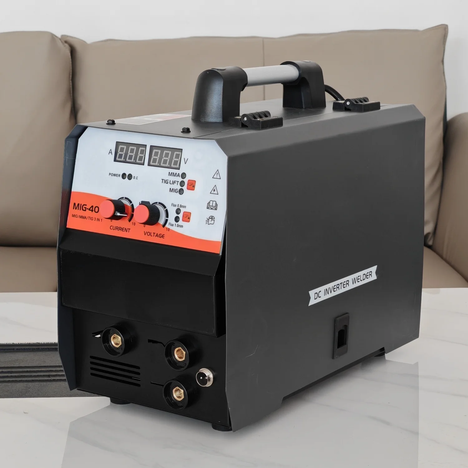 220V High power IGBT GASLESS FLUX WIRE MIG soldador steel Welder multifunctional welding machine