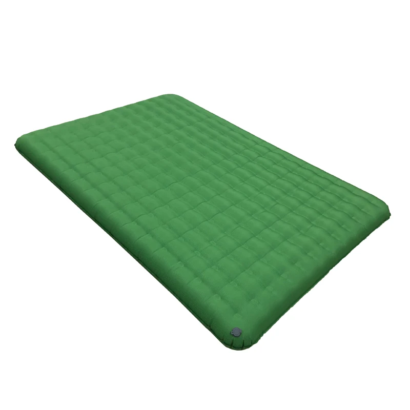 strong non-slip TPU coated material of ultralight double person sleeping air pad and inflatable camping mattress