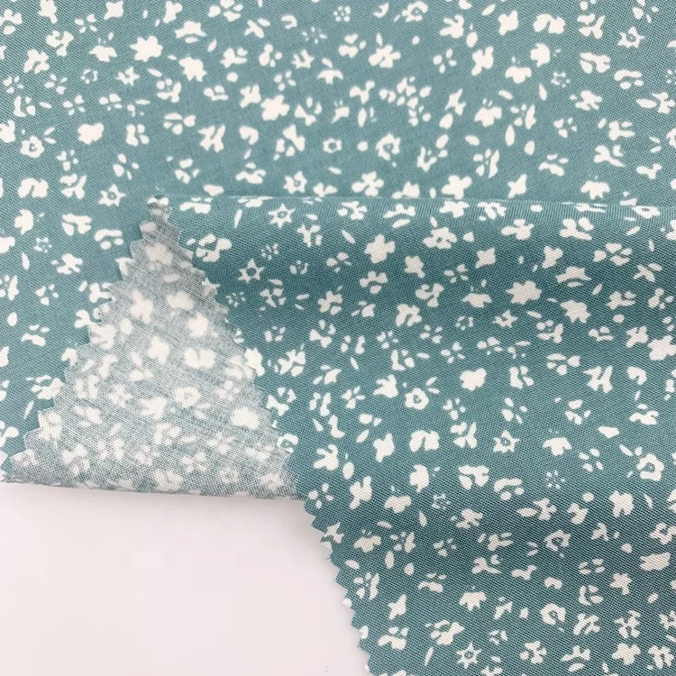 135gsm 100% challis 30s woven poplin positioning printing rayon fabric for dress