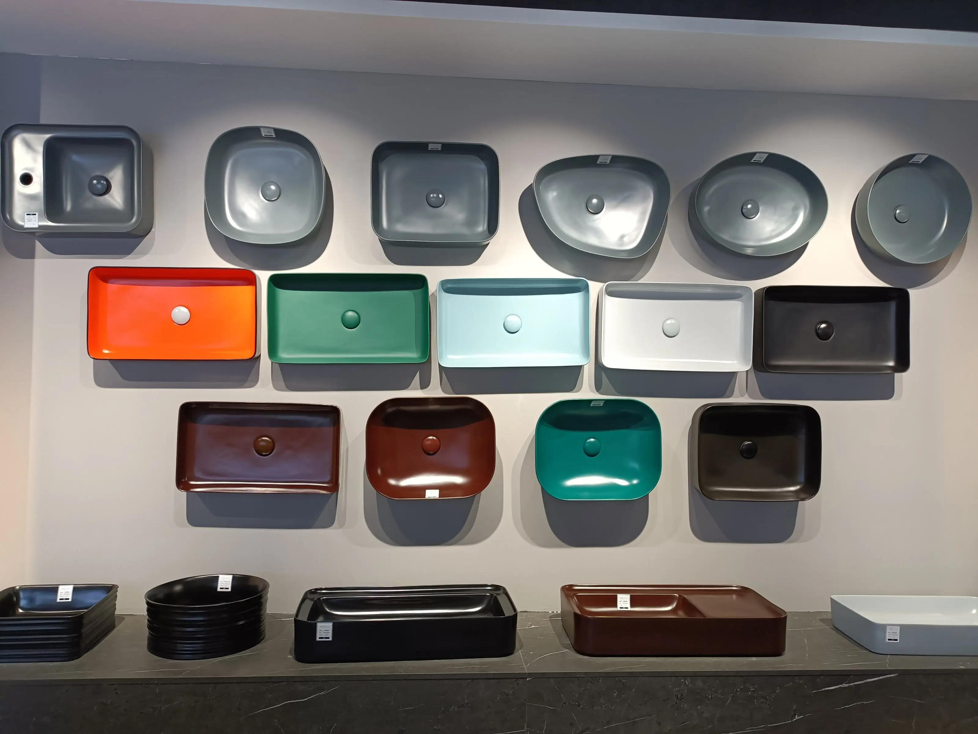 Classic vasque lavabo Hotel Item Counter Top Ceramic Wash Basin Round Vessel Bathroom Sink