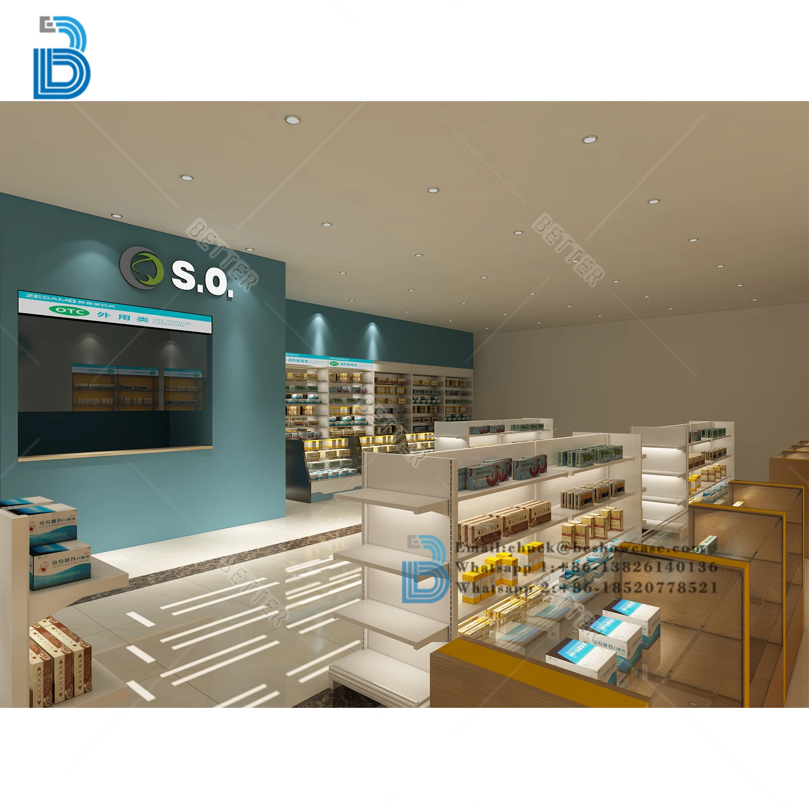 Pharmacy Interior Design Pharmacy Shelves Display Furniture Pharmacy Shop