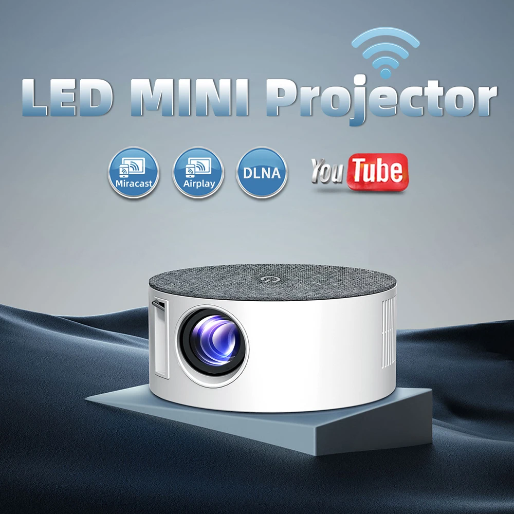 Topleo 1080p Smart Projector Portable Lcd Wireless Screen Mirroring Video Multimedia art infocus mini led home projector