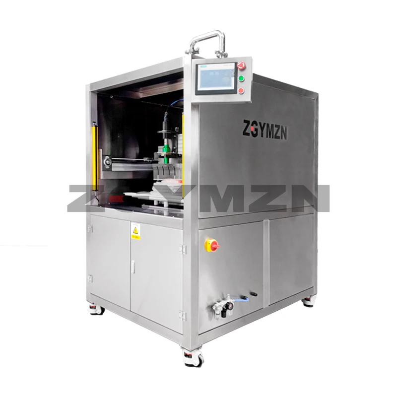 Ultrasonic Round Cake Cutter 600x400 Cubes Chocolate Cutting Machine