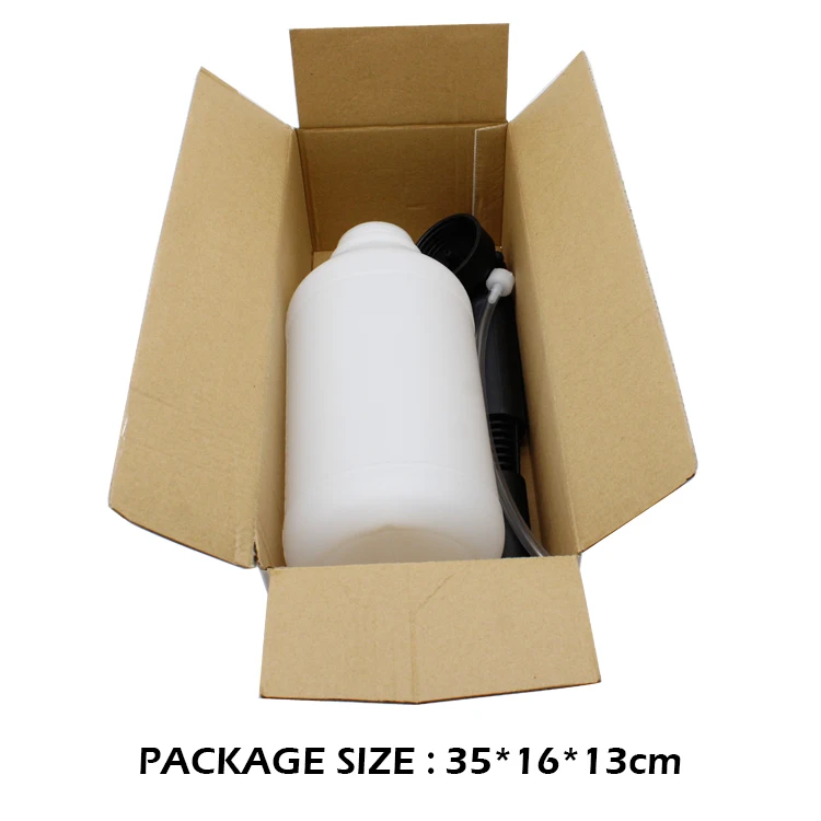 Commercial snow foam cannon 2L black jet pressure new disinfection animal husbandry washer snow foam cannon